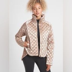 ATHLETA WHISPER METALLIC DOWN JACKET